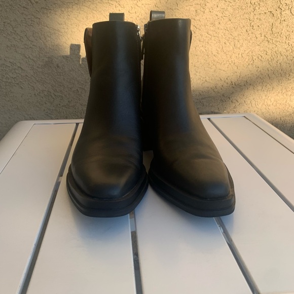 Franco Sarto dark green almost black leather boots size 6.5M - Picture 3 of 16